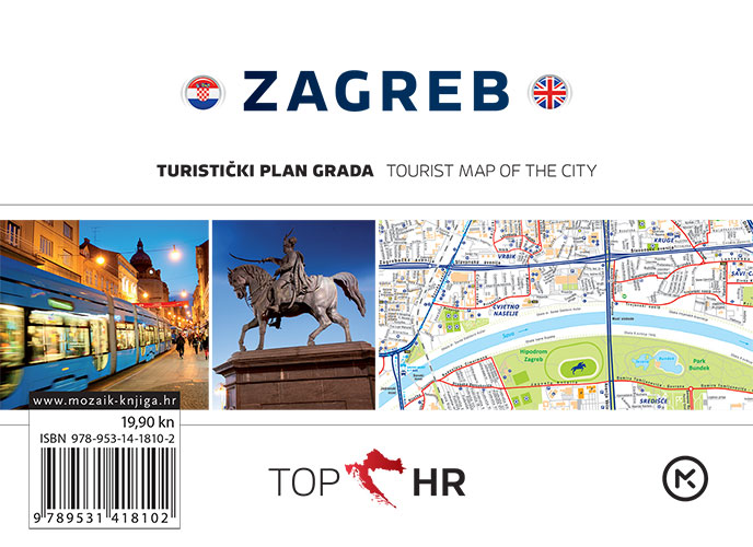 TOP HR - ZAGREB plan grada / map of the city